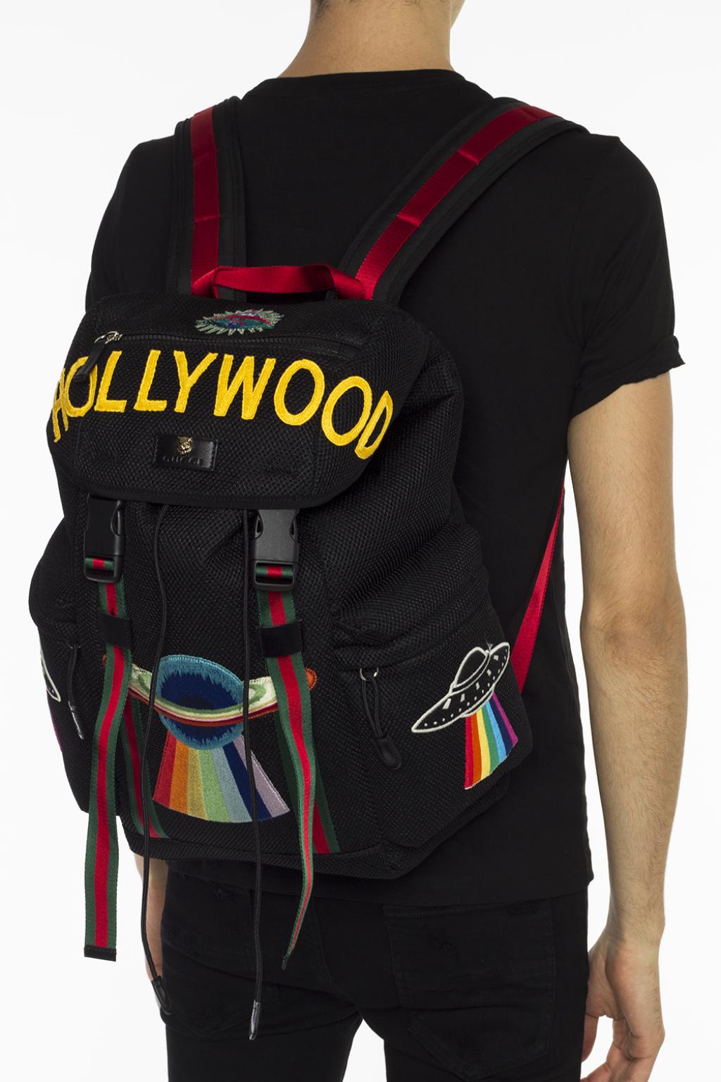 Black Embroidered backpack Gucci Vitkac Germany